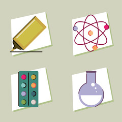 school education icons