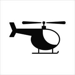 helicopter icon - From Transportation, Logistics and Machines icons on white background. eps 10
