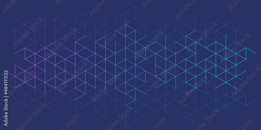 Poster Abstract geometric background with triangle shape pattern