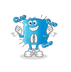 pillow applause illustration. character vector
