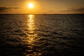 Sunset Sunrise Summer Landscape. Beautiful Nature