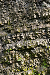 natural stone wall texture. grungy outdoor nature background