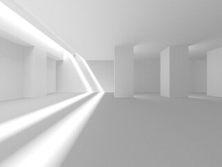 Obraz premium White Modern Background. Abstract Building Concept