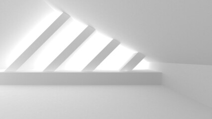 White Modern Background. Abstract Building Concept