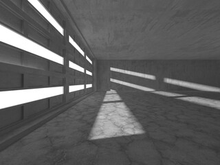 Abstract architecture interior background. Empty concrete room