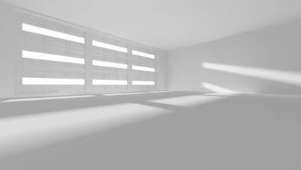 Abstract White Architecture Design Concept