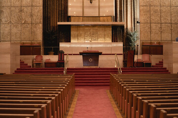 Interior of a Synagogue.