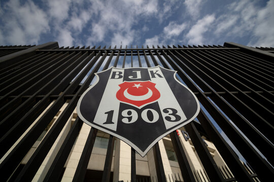 Crest Of Besiktas JK On The Fences Of Vodafone Park