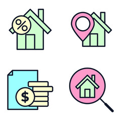Real Estate elements set icon symbol template for graphic and web design collection logo vector illustration