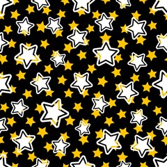 Colored Stars childish background for print, wrapping paper, decoration or card