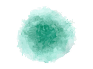 Green blue watercolor wet wash splash background. Vector illustration element for birthday card, quotes and much more.