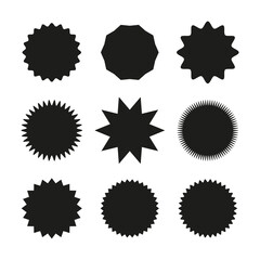 A set of stickers. Simple vector illustration on a white background