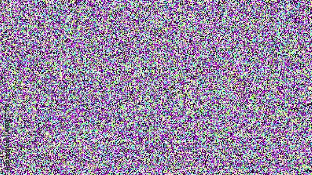 Aufkleber looping video interference footage. imitation of a datamoshing video.