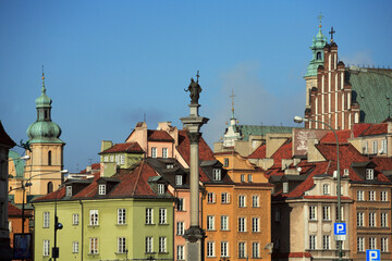 The Old Town, Castle Square, Zygmunt's Column (Kolumna Zygmunta), Warsaw, Poland