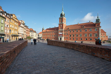 The Old Town, Castle Square (Plac Zamkowy), Royal Castle (Zamek Krolewski), Warsaw, Poland