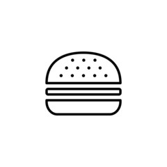 Burger icon. burger sign and symbol. hamburger