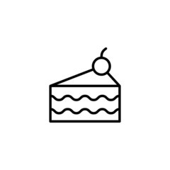 Cake icon. Cake sign and symbol. Birthday cake icon
