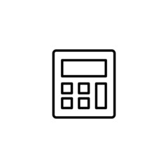 Calculator icon. Accounting calculator sign and symbol.