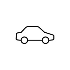 Car icon. car sign and symbol. small sedan