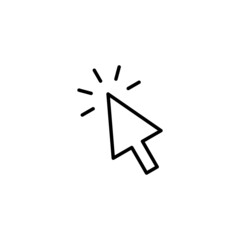 Click icon. pointer arrow sign and symbol. cursor icon