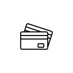Credit card icon. Credit card payment sign and symbol