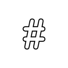 Hashtag icon. hashtag sign and symbol