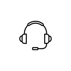 Headphone icon. Headset sign and symbol