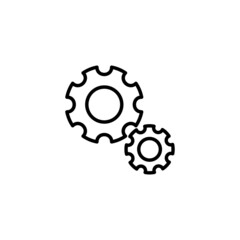 Setting Icon. Cog Settings sign and symbol. Gear Sign