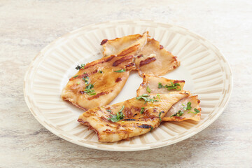 Grilled squid with unagi sauce