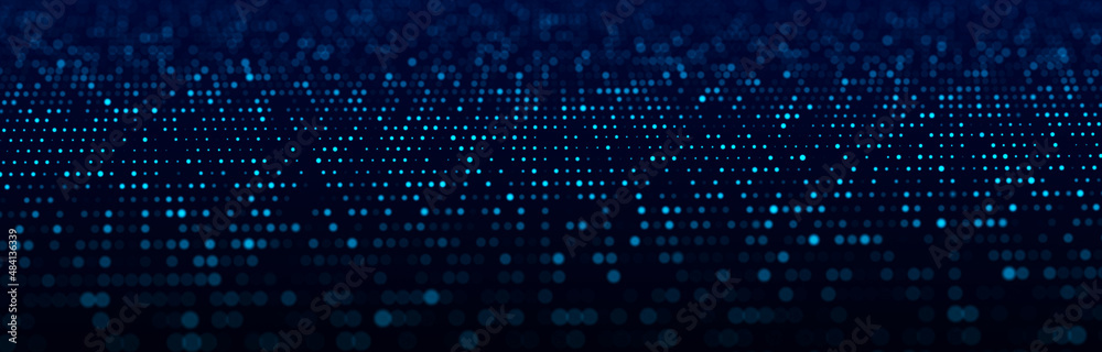 Poster network connection structure. abstract mesh background. big data visualization. 3d rendering.