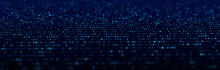 Network connection structure. Abstract mesh background. Big data visualization. 3D rendering.