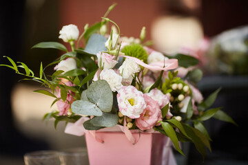 roses in a vase