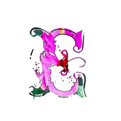 Flower E Letter Cool Logo Design