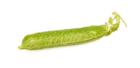 Fresh peas isolated on white background 