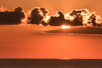 beautiful sea sunset