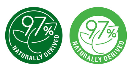 Badge - 97 percents Naturally Derived 