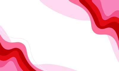 Abstract red pink wavy background Premium Vector