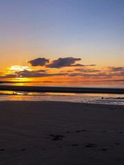 Longniddry beach at sunset