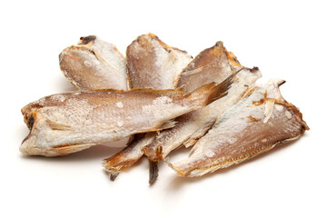 Yellow Croaker Fish On White background 