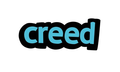CREED  writing vector design on white background