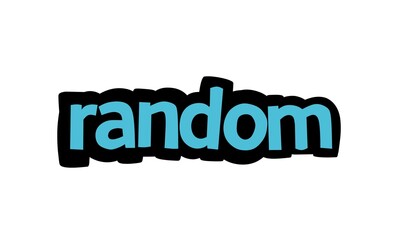 RANDOM writing vector design on white background