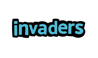 INVANDERS writing vector design on white background