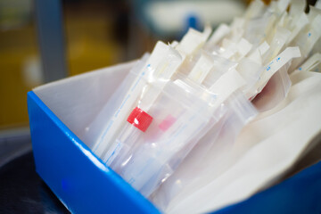 Equipment in laboratory science concept.