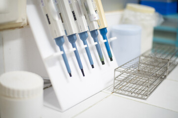 Equipment in laboratory science concept.