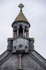 Fototapeta na wymiar bell tower at top of church