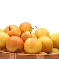 nanguo pear on white background