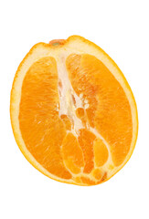 Orange fruit on the white background 