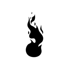 Fire icon vector. Flame illustration sign. firefighters symbol or logo.