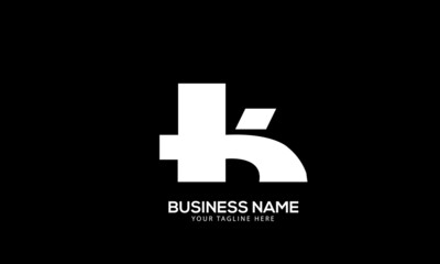 Obraz premium Alphabet HK or KH construction building property monogram vector logo template