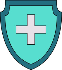 Obraz premium simple health shield animation vector for your design needs